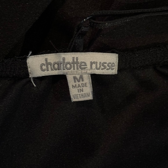 Vintage Charlotte Russe Black Mini Cocktail Dress - Picture 6 of 8